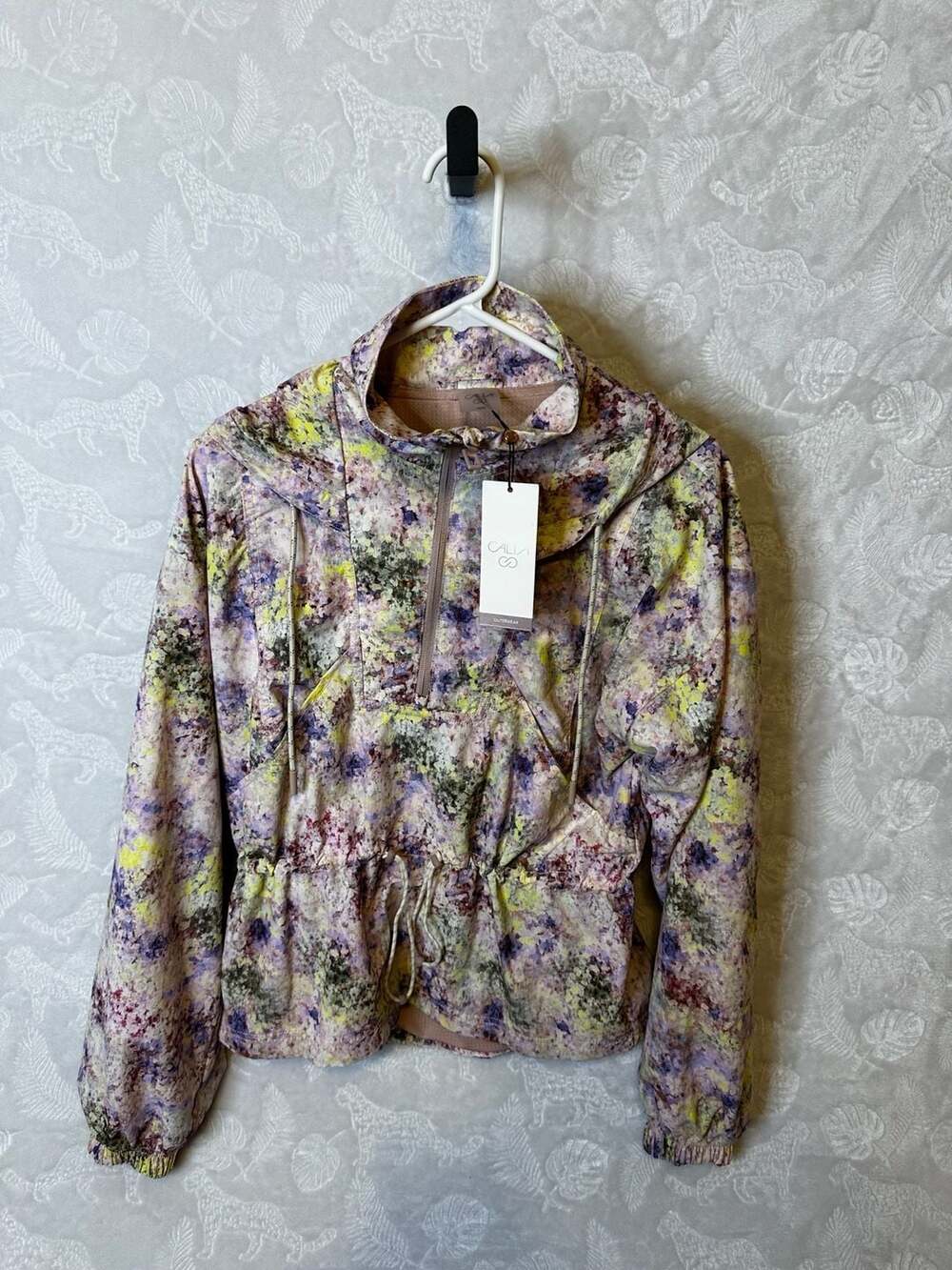 Calia Anorak Eden Print 1/4 ZipPullover NWT Ret